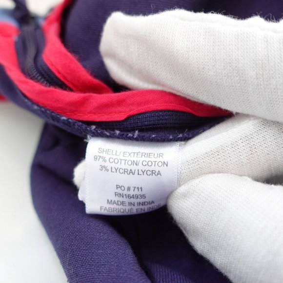 FRANCES VALENTINE Pants Womens Size 4 Blue Cotton Dress Navy Trouser 26x25‎ - Picture 10 of 11